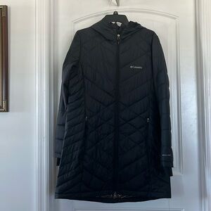 Women’s Columbia heavenly long, hooded jacket, size large